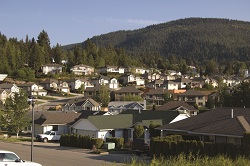 Houses in residential area