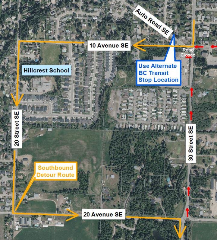 Notice of Construction - 30 St SE Closed Detour FINAL